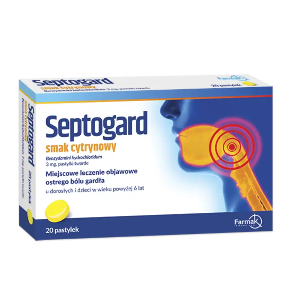 Septogard pastylki smak cytrynowy